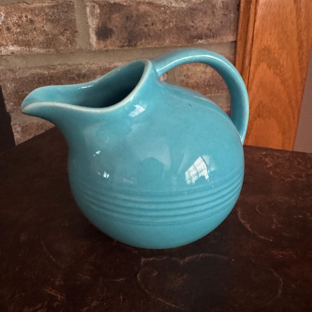 Turquoise Ball Creamer
